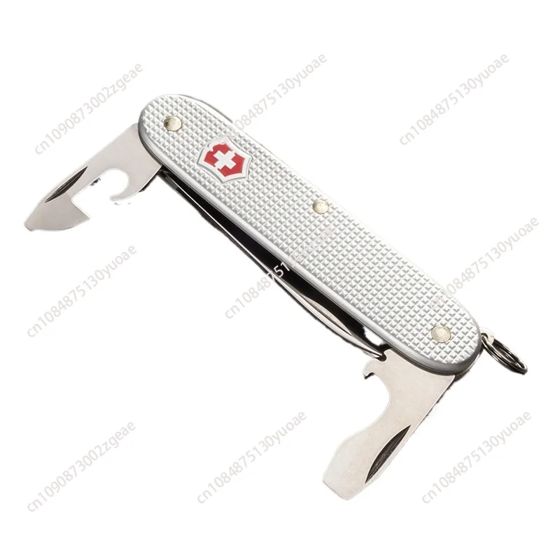 Portable Genuine Swiss Army Knife, Aluminum Face, Feather Weight, Boxer, 84mm