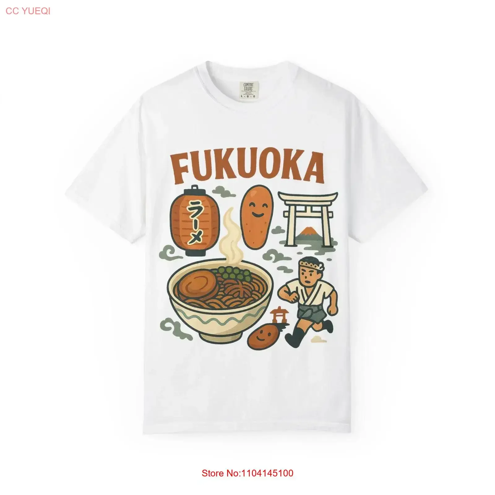 Fukuoka Foodie camiseta Ramen amante Festival japonés Kyushu cultura Top Hakata Tonkotsu diseño viajero Japón calle vintage