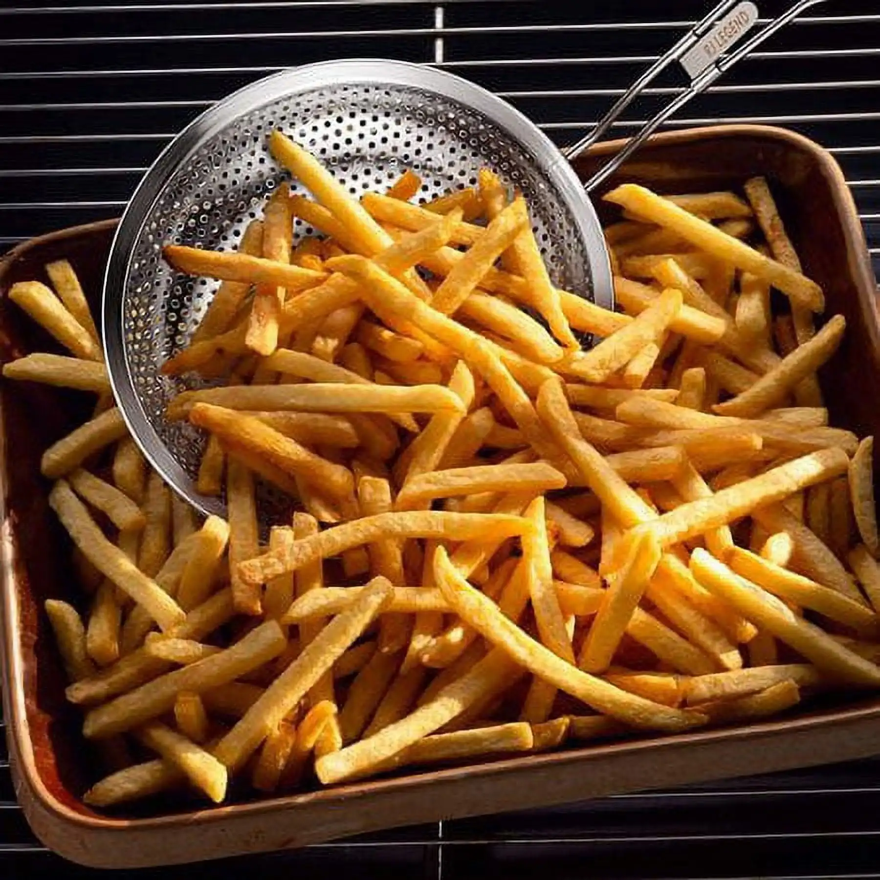 مصفاة مقشدة صغيرة المسامية، سلة معكرونة، مجموعة أدوات المطبخ مكونة من قطعتين