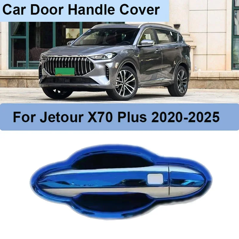

Для Chery Jetour X70 PLUS 2020 2021 2022 ~ 2025 дверная чаша, ручка, крышка, защитные наклейки, автомобильные аксессуары из нержавеющей стали