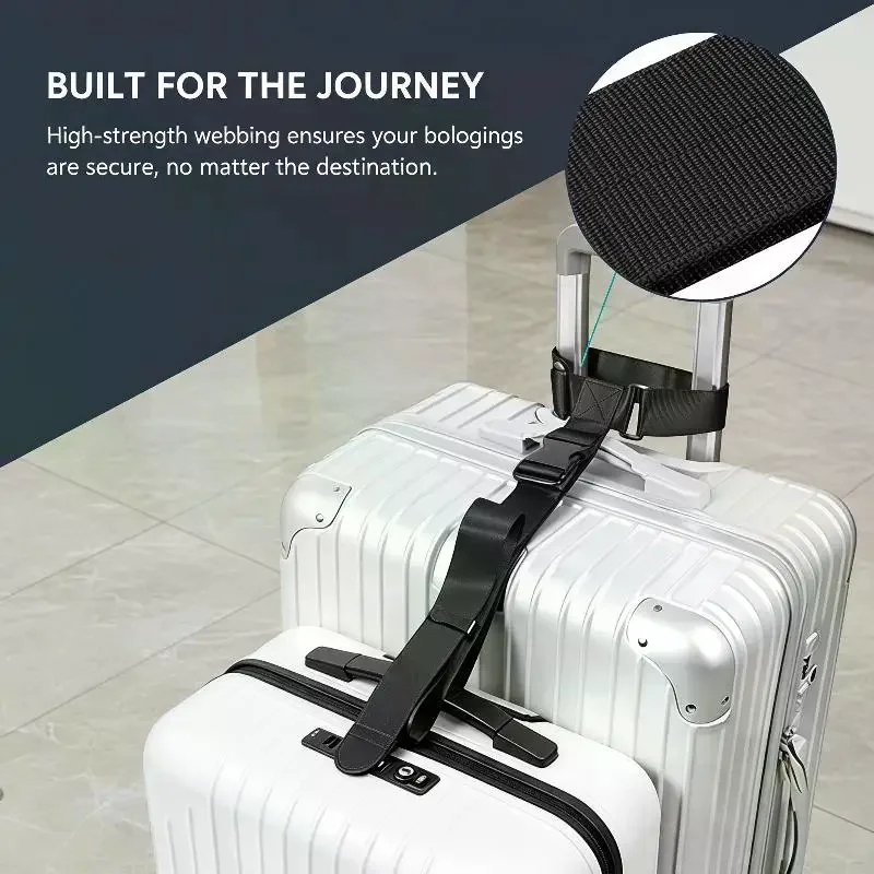 Travel Luggage Strap Suitcase Belt Elastic Telescopic Travel Bag Belt Set For Suitcase Fixed Belt Travel Buckle Strap