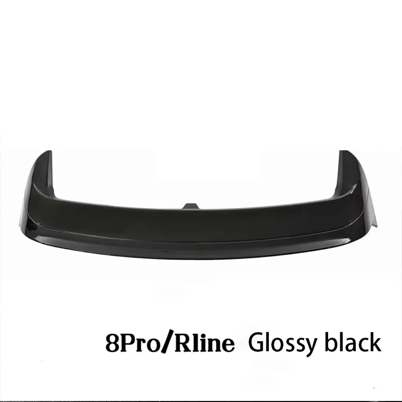 Black Spoiler carbon Wings For Golf 8 GK8 Golf8 GTI/Rlina/Pro Top Wings Black Lip Body Kit Splitter Trunk Trim Car Accessories