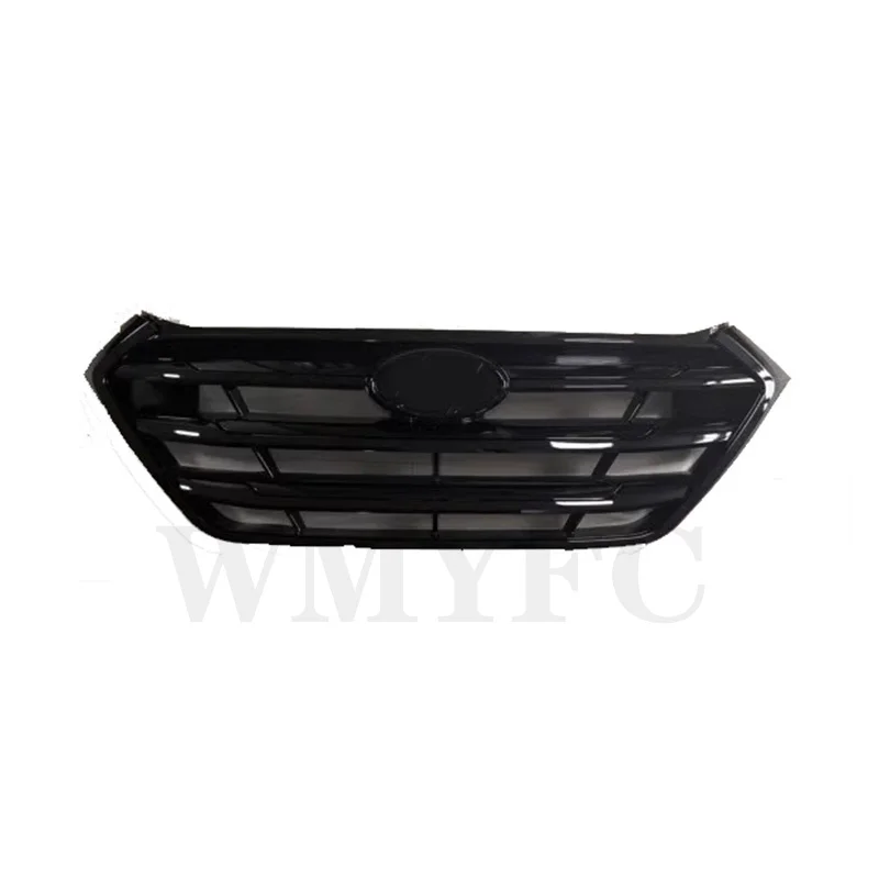 Black! ABS Front Grille Upper Radiator Hood Grill Emblem Car Parts For Hyundai Tucson 2015 2016 2017 2018