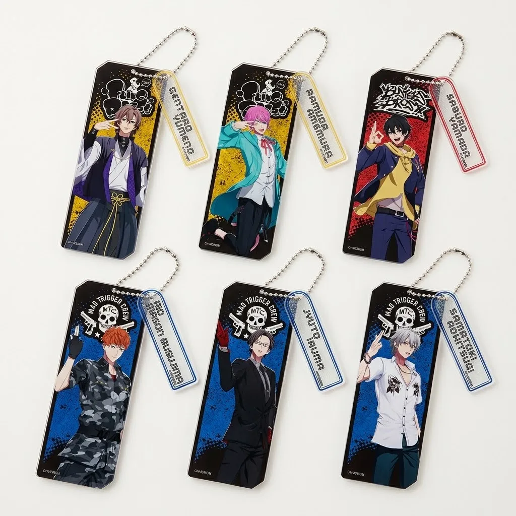 Hypnosis Mic Acrylic Keychain Badass Temple Anime Jyushi Aimono Kuko Hitoya Cosplay Itabag Pendant Bag Accessories Fans Gift
