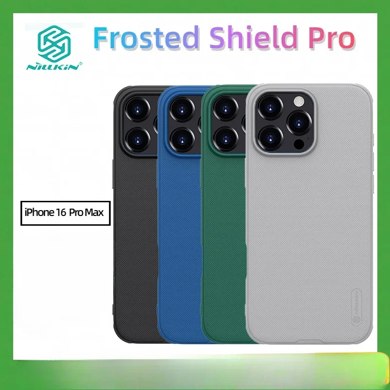 

Nillkin Pro Max iPhone16 Phone Case Ultra-thin Frosted Shield Pro Drop-resistant Protective Cover for Apple 16
