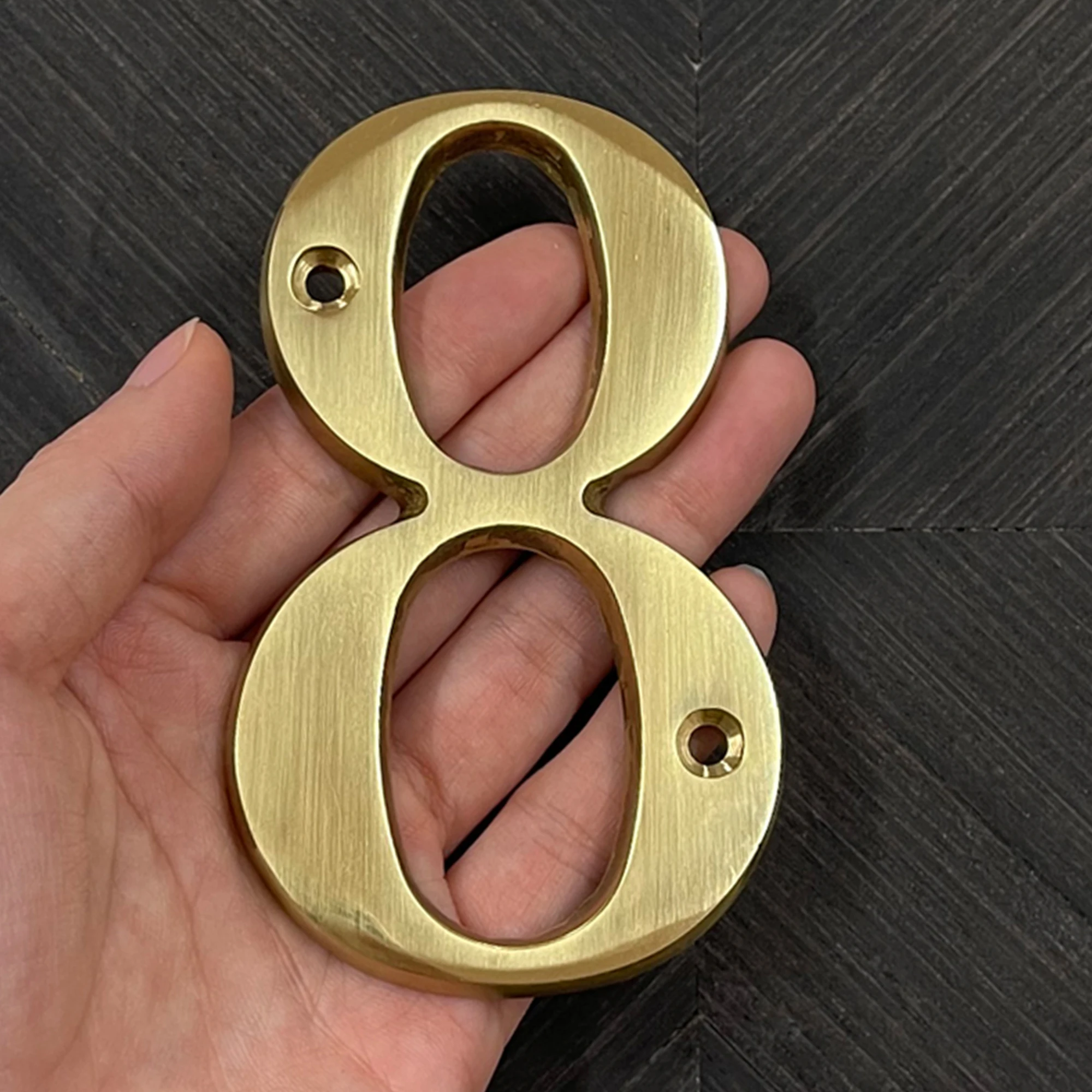 1pc 101 ミリメートル固体真鍮家屋番号屋外 4 インチ金属文字アパートのドア番号メールボックスアドレスサイン # 0-9 ネジ付き