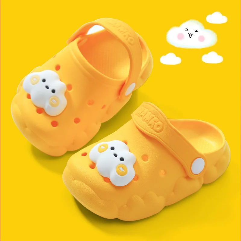 Bebek terlik yaz bebek sevimli yumuşak taban kaymaz sandalet kızlar için karikatür sevimli Sandal bebek için Boy çocuk bahçe sandalet