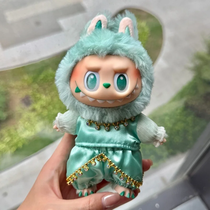 สำหรับชุดเสื้อผ้าลาบูวา สไตล์ภูมิภาคตะวันตก ชุดสองชิ้น เหมาะสำหรับเสื้อผ้าตุ๊กตาขนาด 17 ซม. ชุดน่ารักสไตล์ชาติพันธุ์