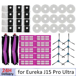 Accessories For Eureka J15 Pro Ultra Vacuum Cleaner Parts Main Roller Side Brush Hepa Filter Mop Cloth Dust Bag Spare Part