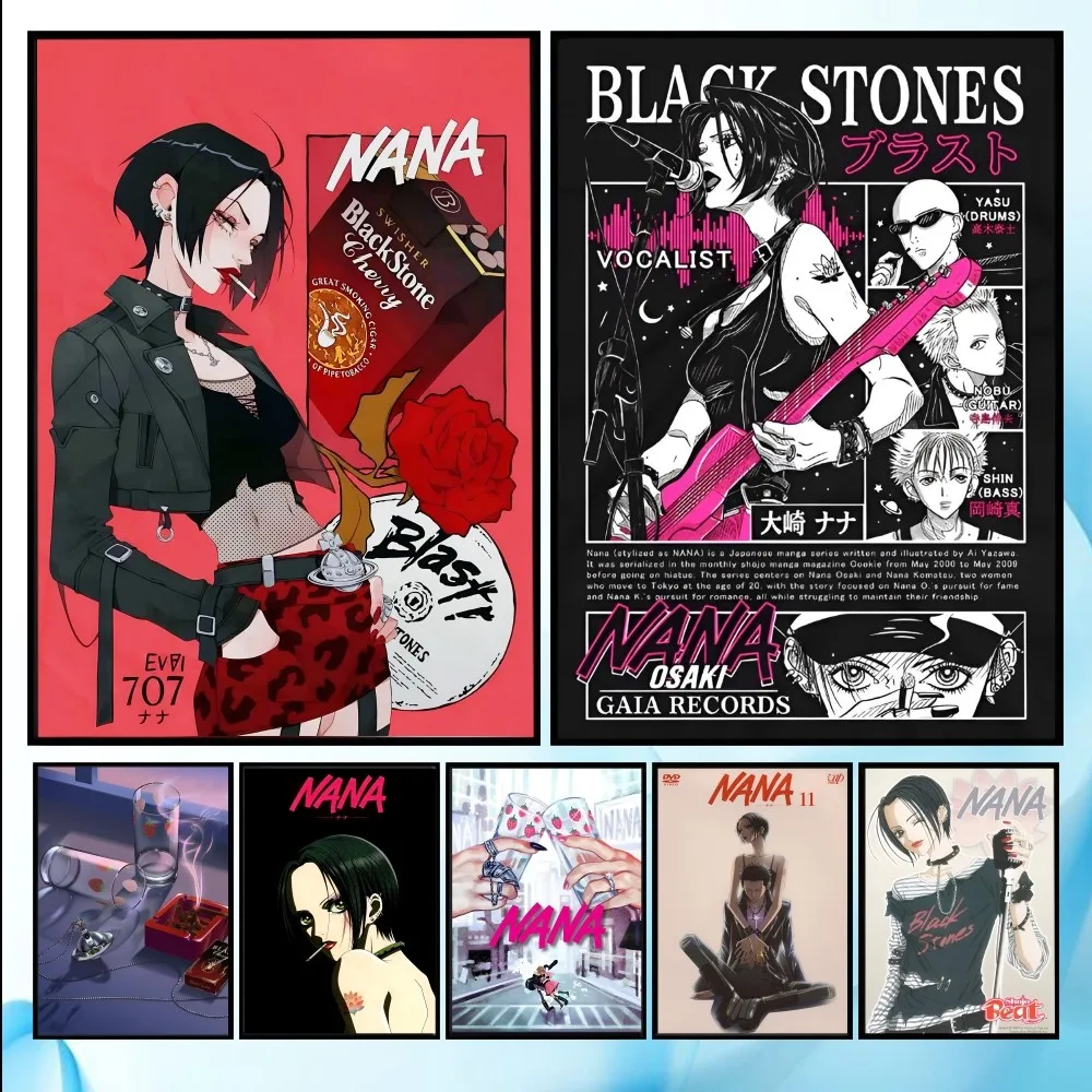 Póster de Anime NANA, arte HD, pared adhesiva, impermeable, hogar, sala de estar, dormitorio, Bar, decoración estética