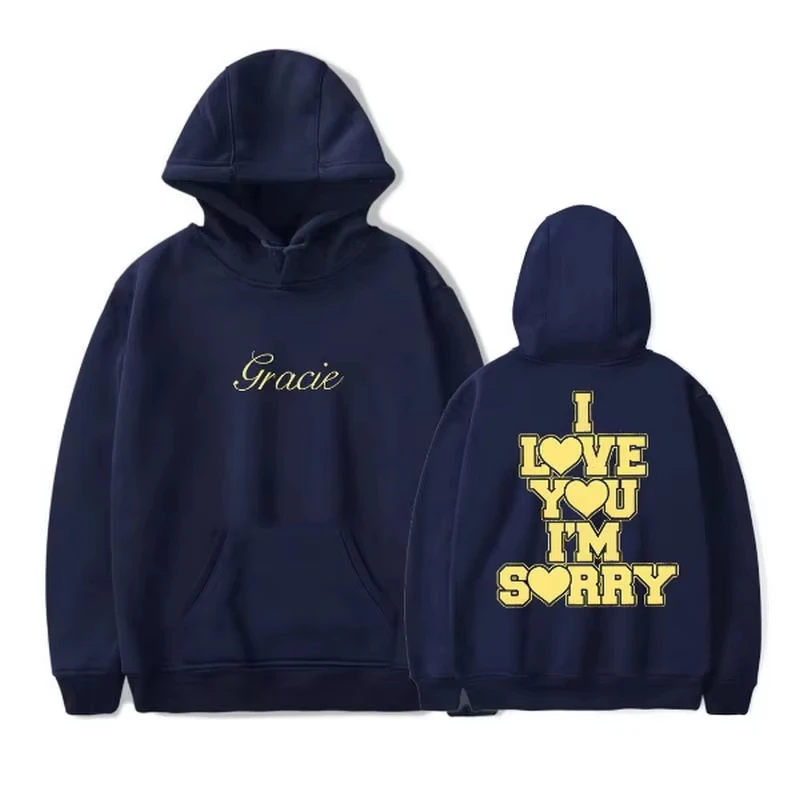 26 GracieAbrams I LoveYouI'mSorry Kapuzenpullover. Geeignet für Männer und Frauen. Werbekleidung für langärmlige Sportbekleidung