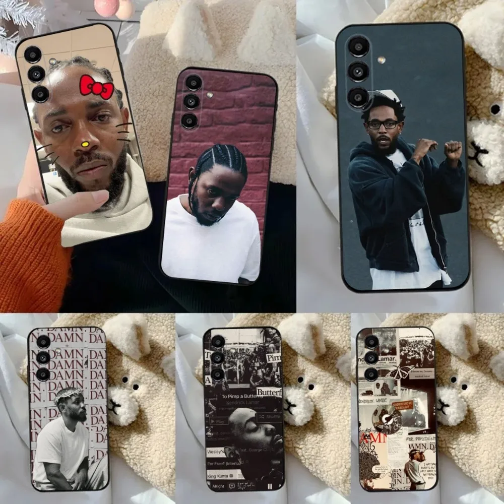 Rapper K-Kendrick L-Lamar Phone Case For Samsung S24,23,22,30,21,10,9,Ultra,Plus,Lite,FE,5G Black Soft Case