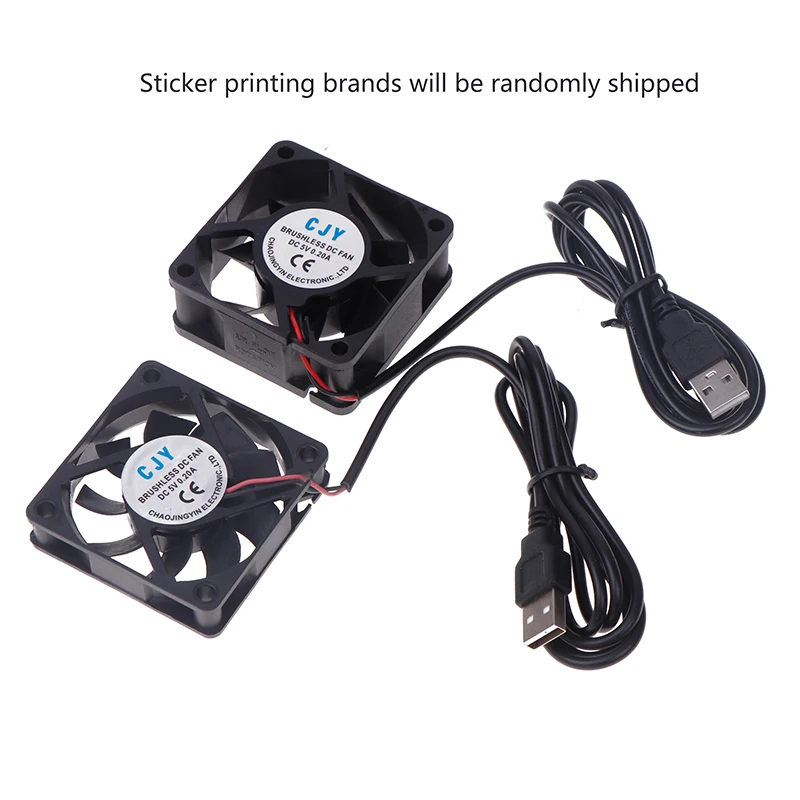 1PC PC Computer Case Cooler 60mm USB Fan 5V Brushless Cooling Fans For Raspberry Radiator Ventilation Oil Bearing