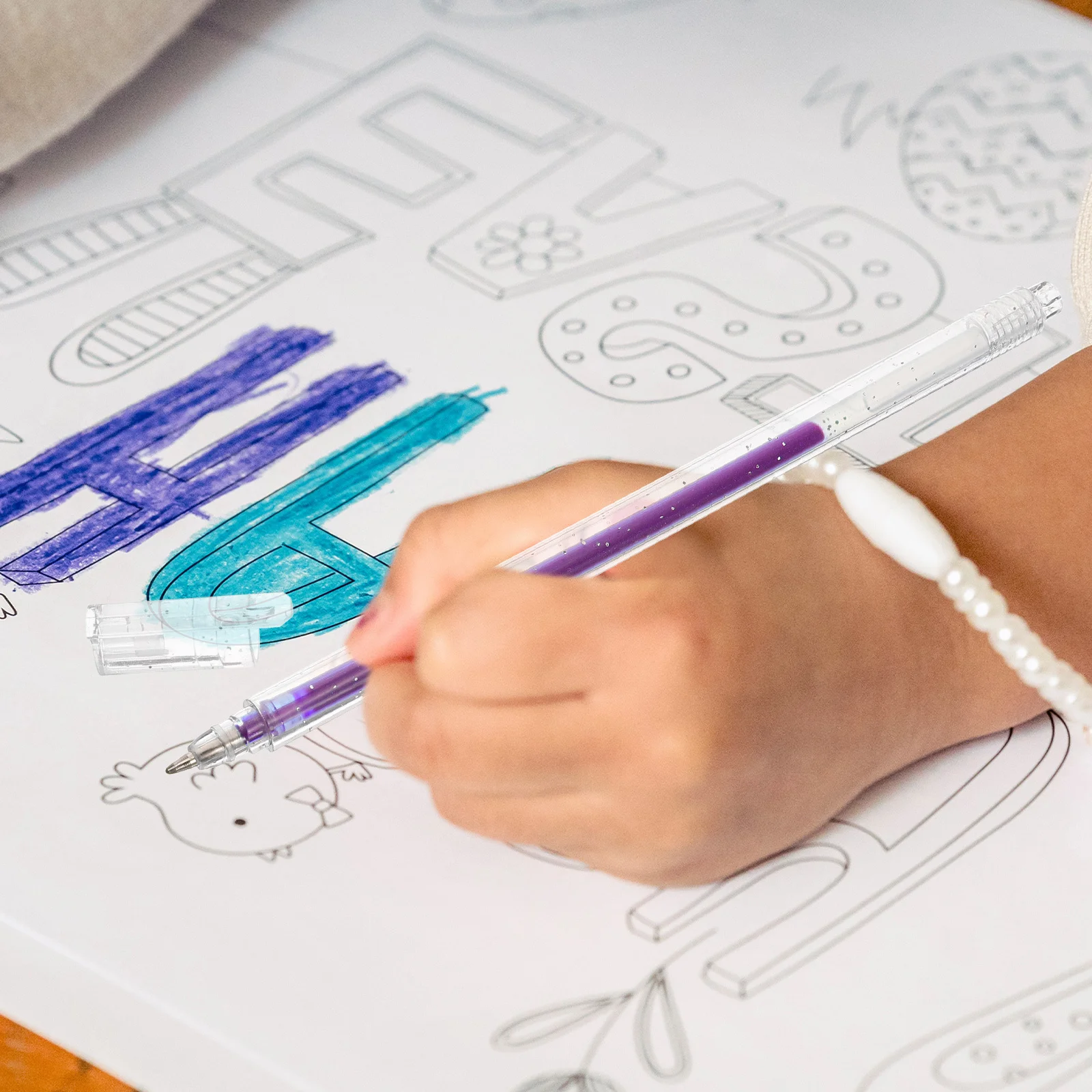 

12 шт., блестящие гелевые ручки, гладкие струящиеся чернила, профессиональные декоративные ручки, блестящая гелевая ручка, красочные чернильные ручки, письменные принадлежности