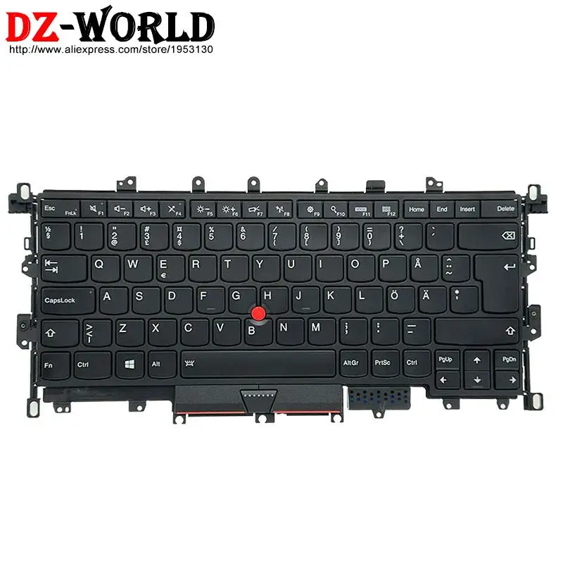 Tastiera retroilluminata per laptop Lenovo Thinkpad X1 Yoga 1a generazione BE CFR CH SWS CZ DE GR EE FR HU NDC NO SE FI SI IT AZERTY QWERTZ