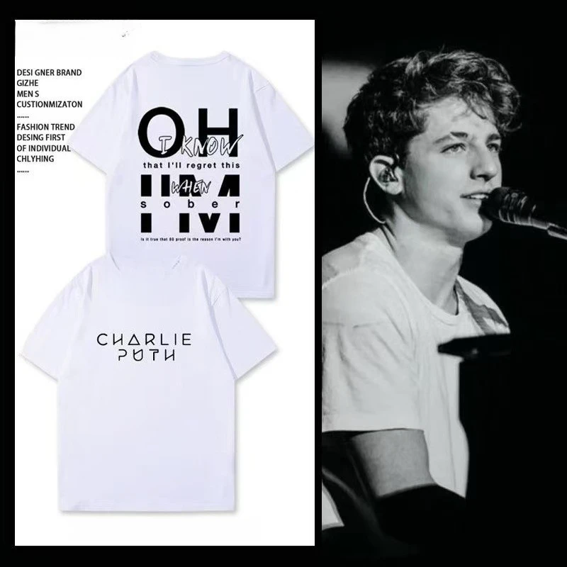 2026 Stacked Typography Print Tee, Creative Spliced Text Graphic Short Sleeve, Minimal Music Inspired Casual Wear for Women Men