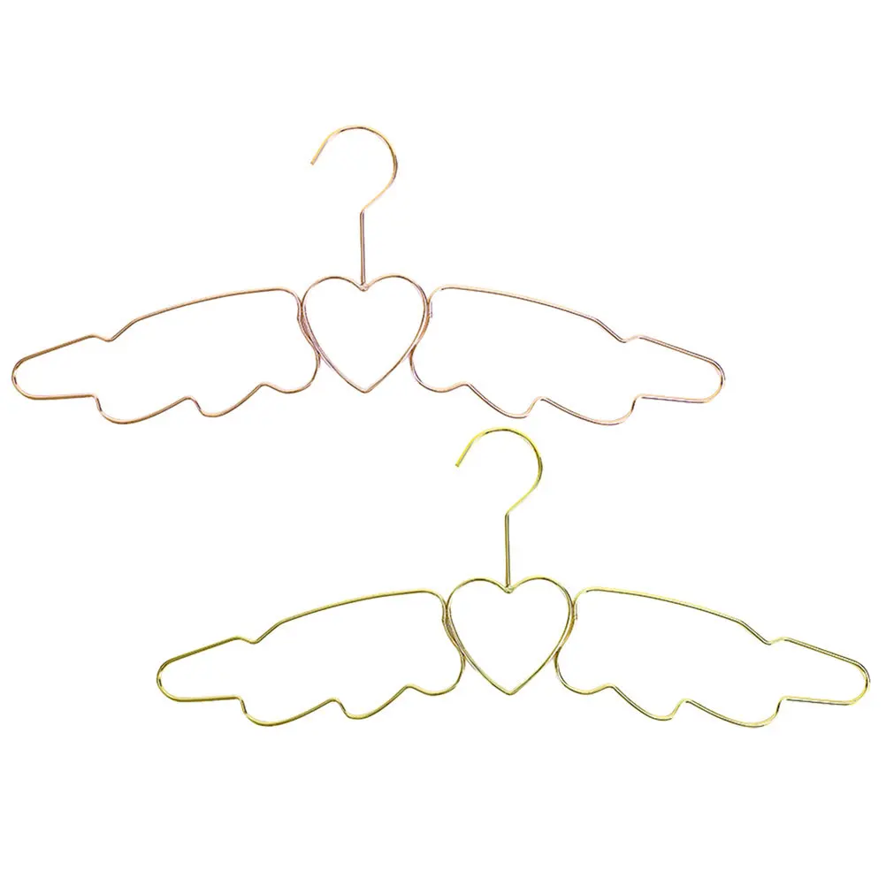 

4Pcs Angel Wings Hangers Non-Skid Metal Clothing Hangers for Closet Wardrobe Space Saving Clothes Organizer Home Shirt Coat