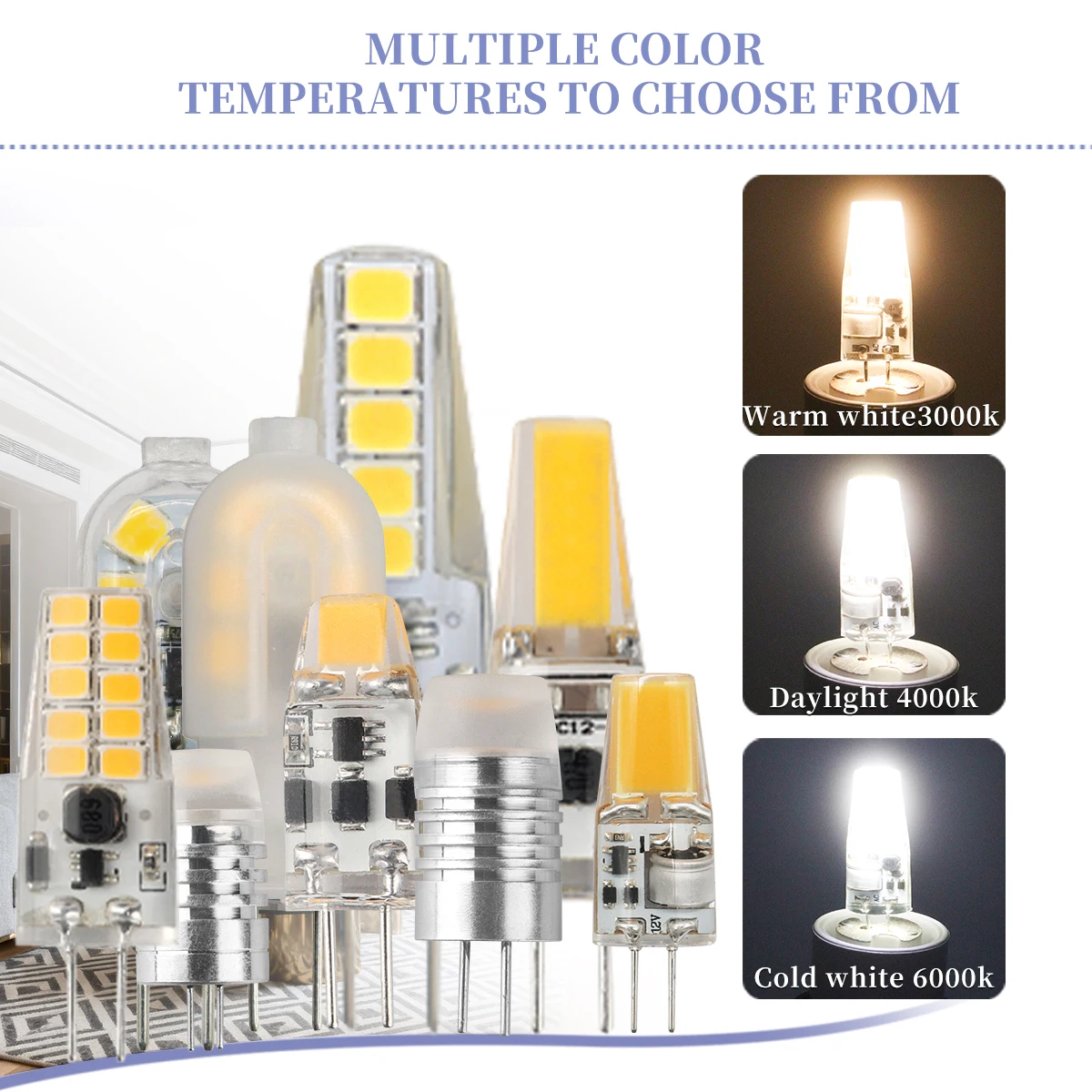 20 pçs g4 led cob lâmpada 1.2w 2 3 3000k 4000k 6000k cob led bulbac/dc 12v lampada led cob lustre iluminação substituir halogênio