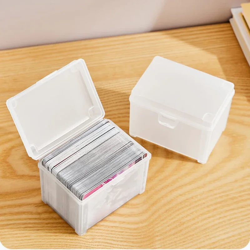 1PCS Card Holder Transparent Idol Kpop Albumes Photo Storage Photocards Small Card Collection Organizer Box Case Container