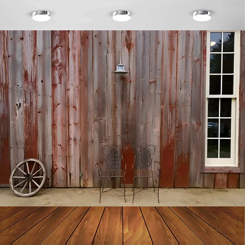 Western Cowboy Photography Backdrop Farm House Barn Door West Background Birthday Party Decor Banner
