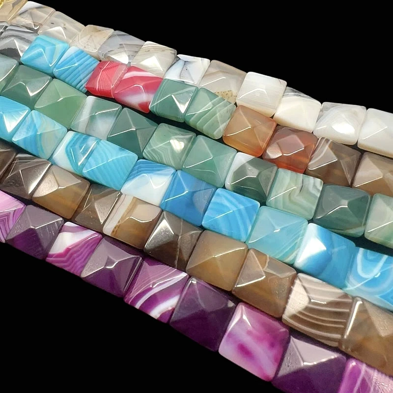 

New Bohemian Natural Stone Boswana Agate Elastic Handmade Beaded Strap Apple Watch Series Smart Strap Accessories Wholesale