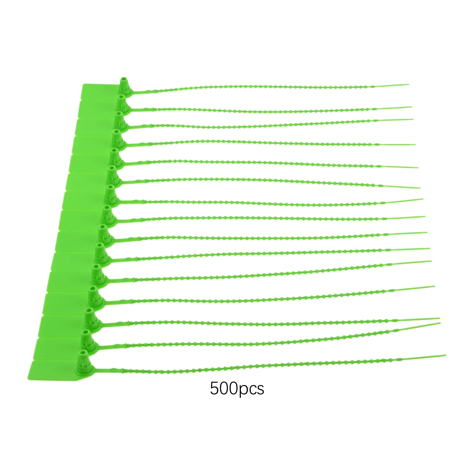 500Pcs 250mm Plastic Tamper Seals Zip Ties for Fire Extinguishers Blank Security Tags Disposable Self-Locking Signage Blue/green