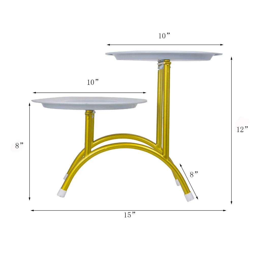 Cake Stand, Metal Round Dessert Stand Cake Display Holder Cookies Fruit Serving Tray for Wedding Party Birthday Anniversary