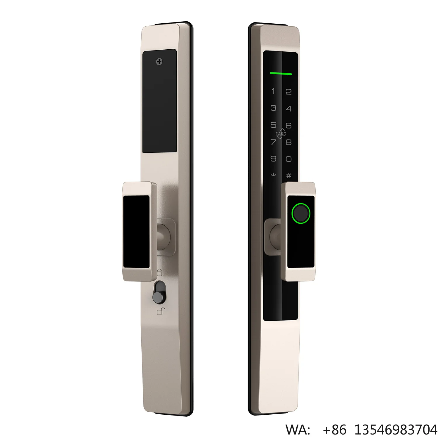 Tuya Lock Digital Biometric Home Smart Password TTLock Aluminum/Steel Door Fingerprint Lock Cloud Memory Card IP65 Waterproof