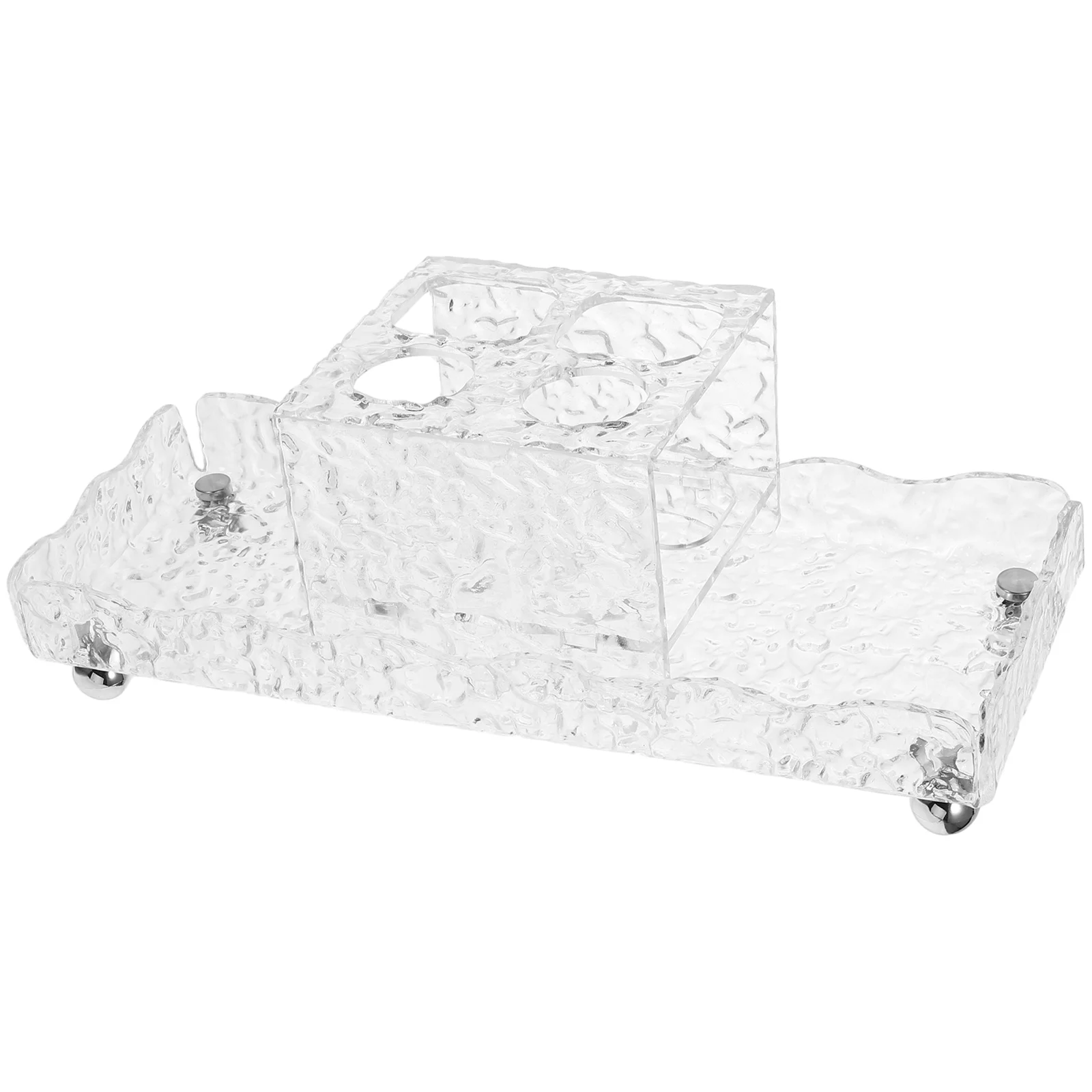 

Tooth Cup Toothbrush Holder Organizer Toothpaste Rack Makeup Reusable Small Container Acrylic Tray