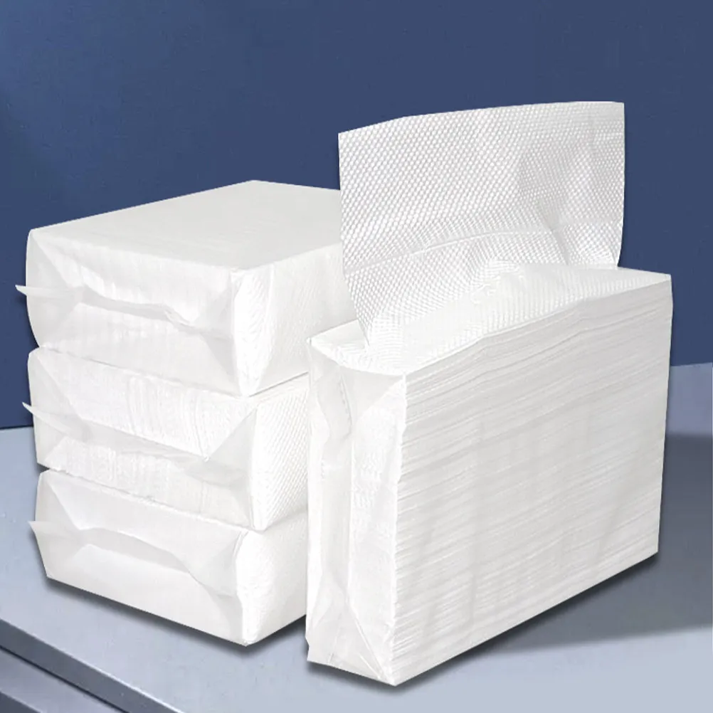 

5 Bags Paper Towels Thick Hand Towel Napkins Water Absorbent for Bathroom Kitchen Hotel Multi-Use Convenient Napkins