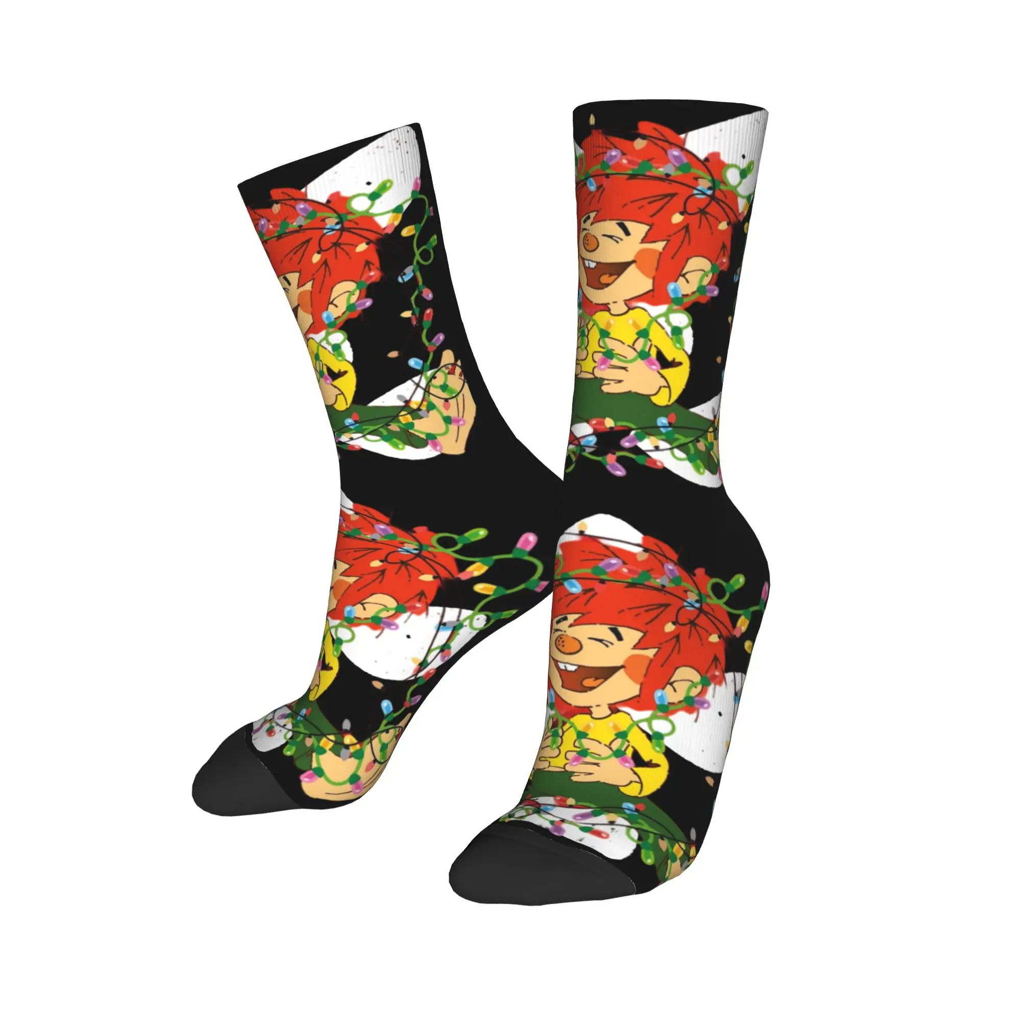 

Fashion Men's Socks Casual Meister Eder und sein Pumuckl Weihnachtslicht Sock Polyester Women's Socks Autumn Winter