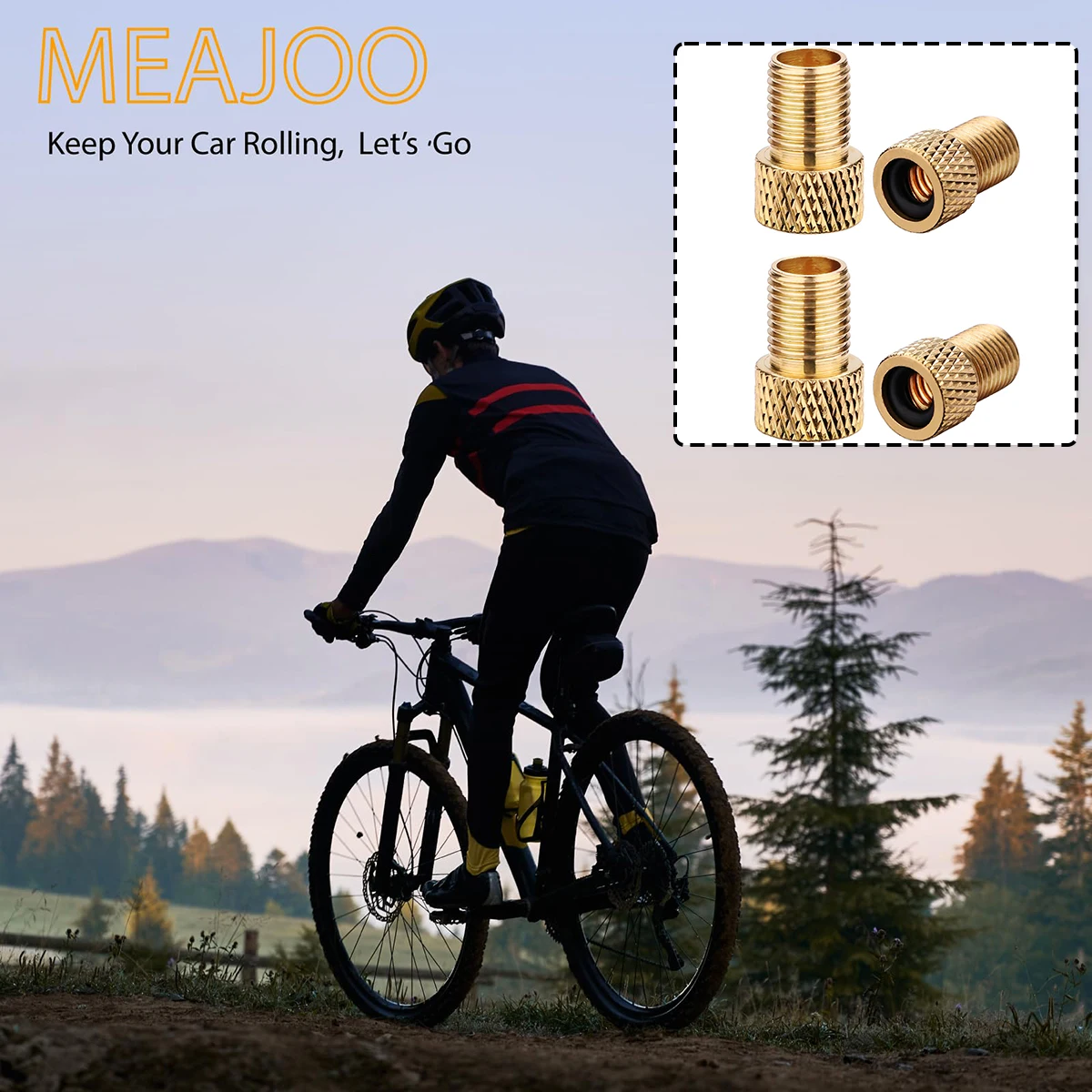 Convertidor de boca francesa a boca americana de alta calidad para bicicletas de montaña, duradero y fácil de instalar, este adaptador