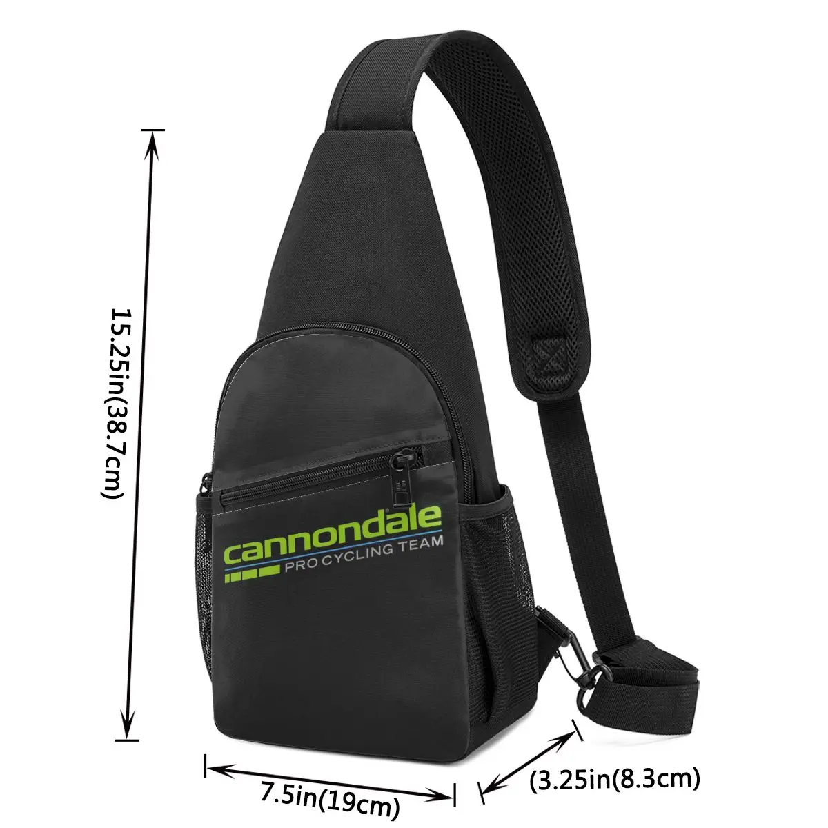 Cannondales Chest Bag Men Sling Crossbody Backpack Chest Bag Traveling Hiking Daypack Shoulder Bag