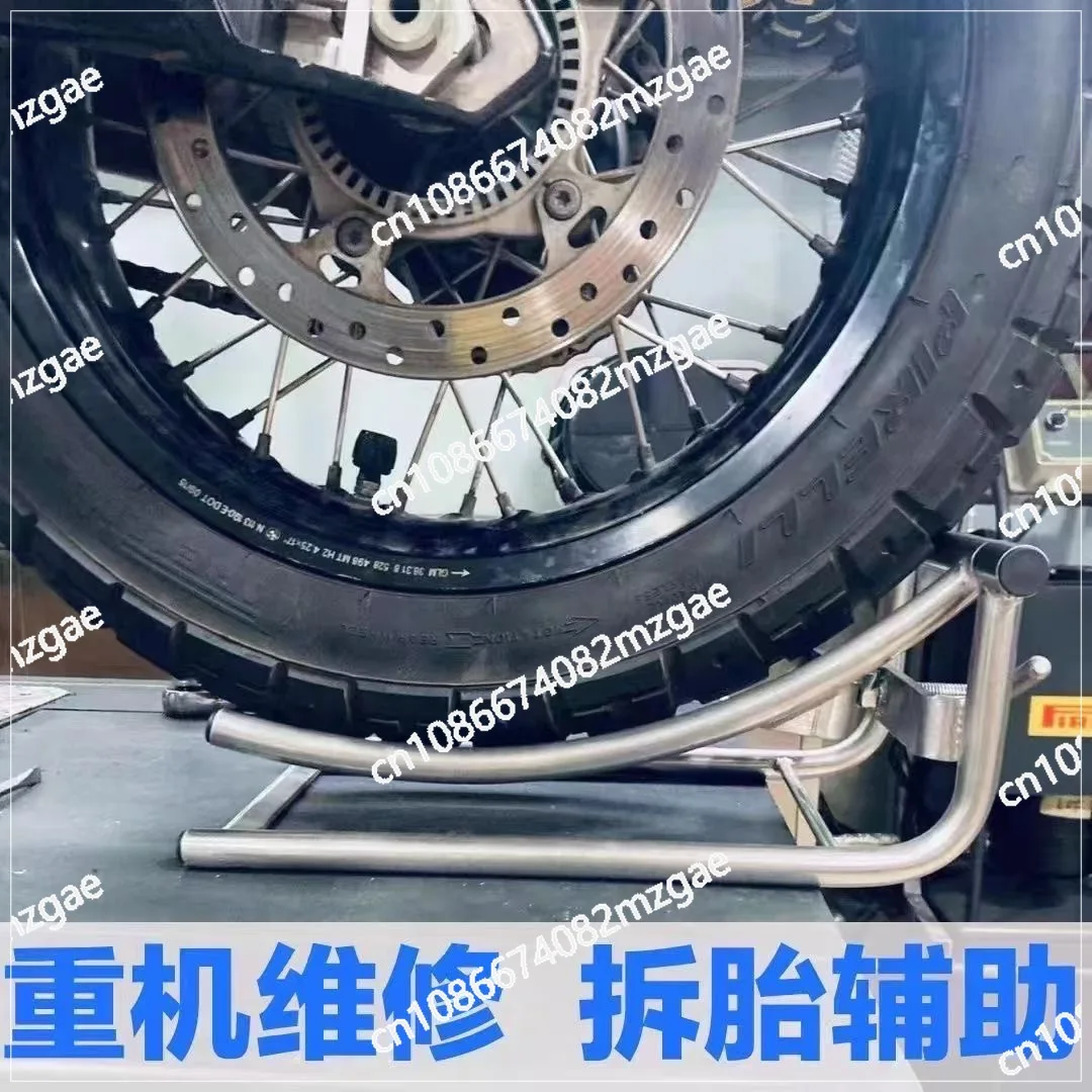 Motorcycle Heavy Locomotive Maintenance Tools with Lifting Frame, Rear Tire Replacement Assistant and Lifting Jack
