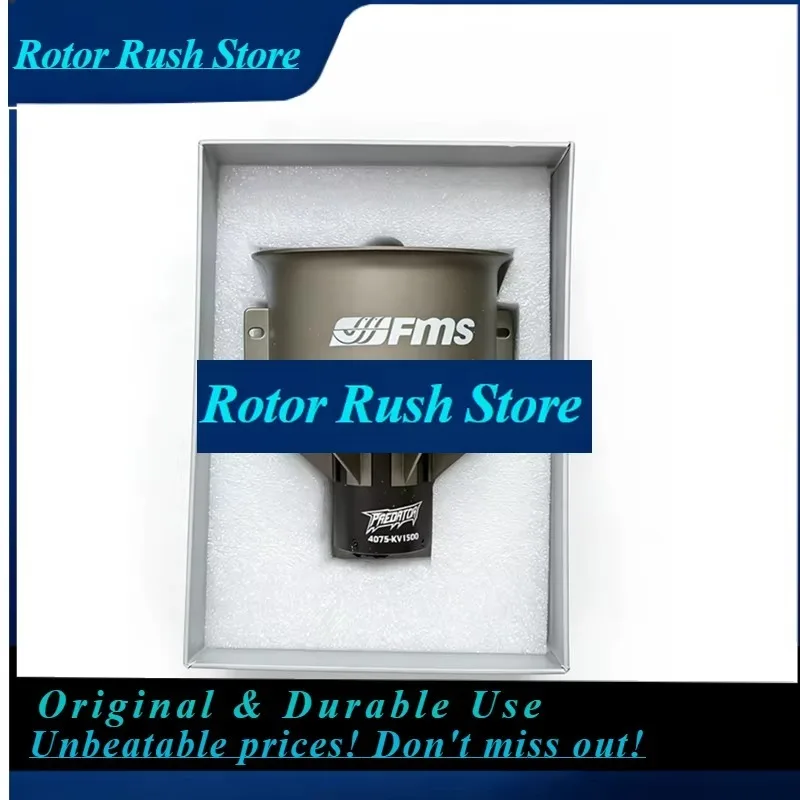 RoRuSFMS 90mm Pro Metal EDF Power System - 12 Blades, 8S, 4075-1500KV Motor For RC Fixed-Wing Jets