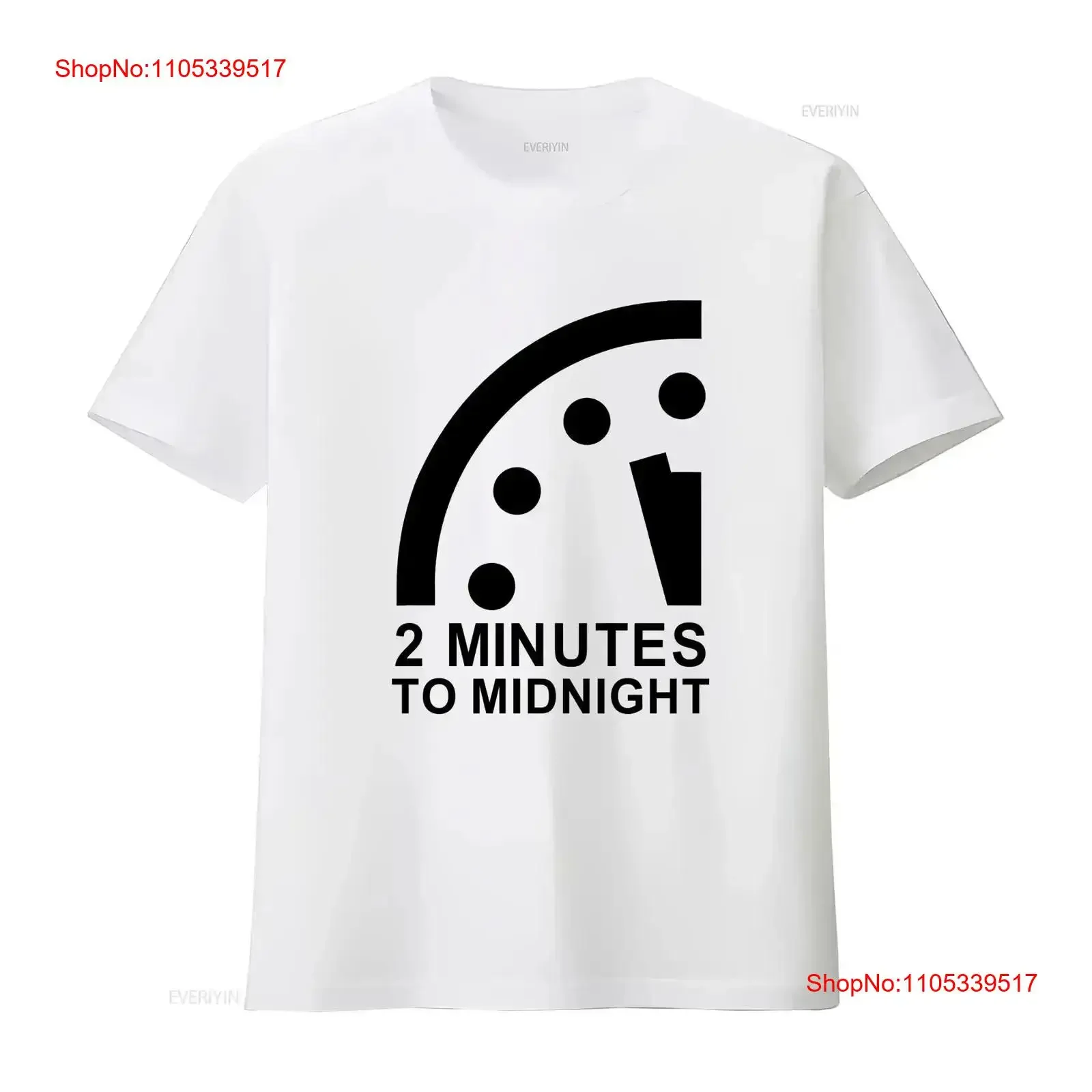 Doomsday Clock T shirt vintage Washed designer clothes Top For Everyday Wear Comfortable Stylish streetwear Soft vintage