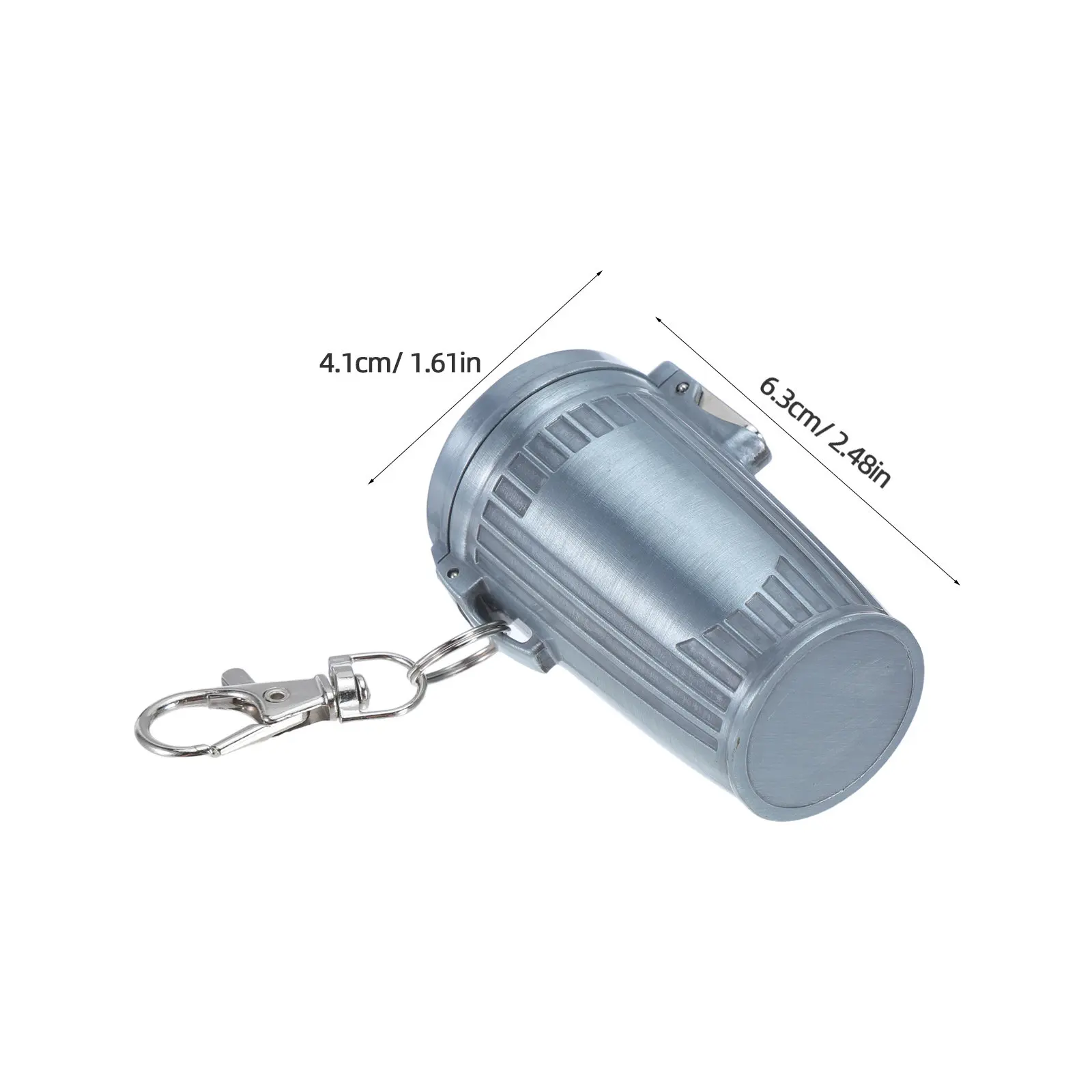 Portable Sealed Ashtray Organizer Compact Holder with Keychain Automotive Ashtrays Keyring