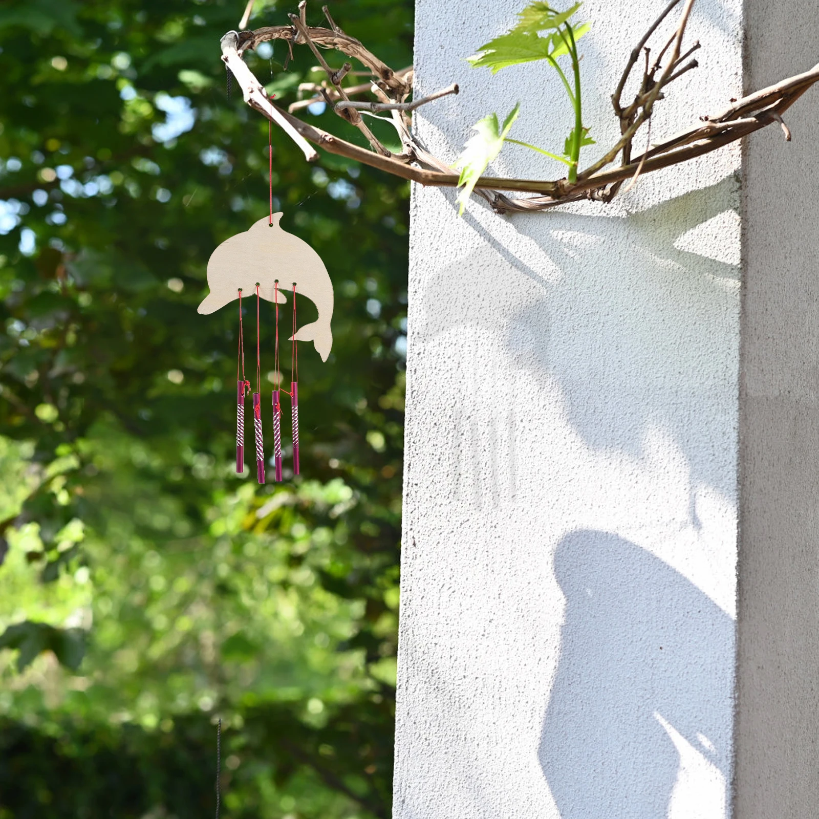 

5 Sets Diy Wooden Chime Kits For Kids Sturdy Iron Wood Material Educational Craft Classroom Activity Bulk Party Favors Butterfly