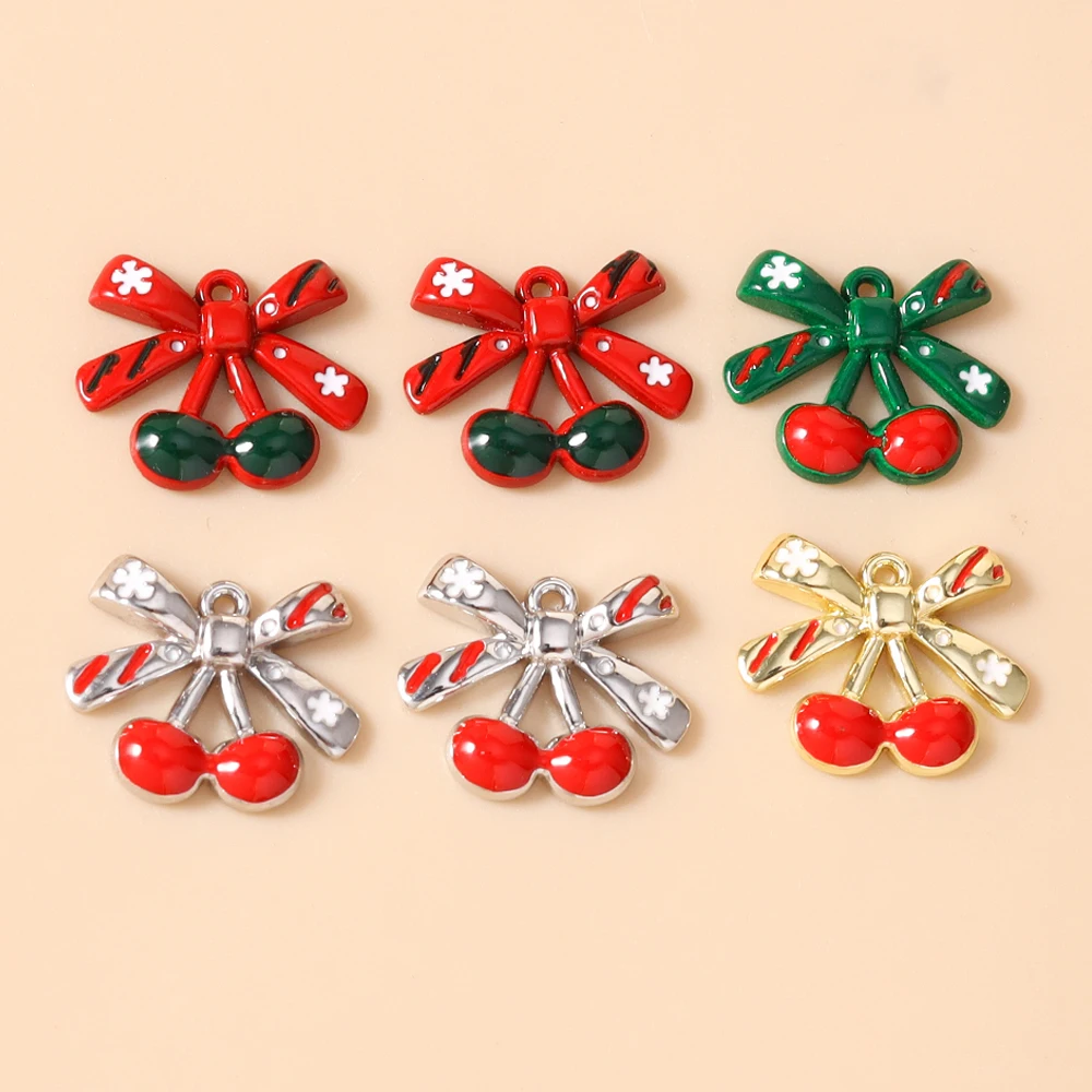 Leslie 5-teiliges Modisches Weihnachts-Charms-Set, Niedliche Weihnachtsglocken-Anhänger für Ohrringe und Halsketten-Herstellung – Detail 28