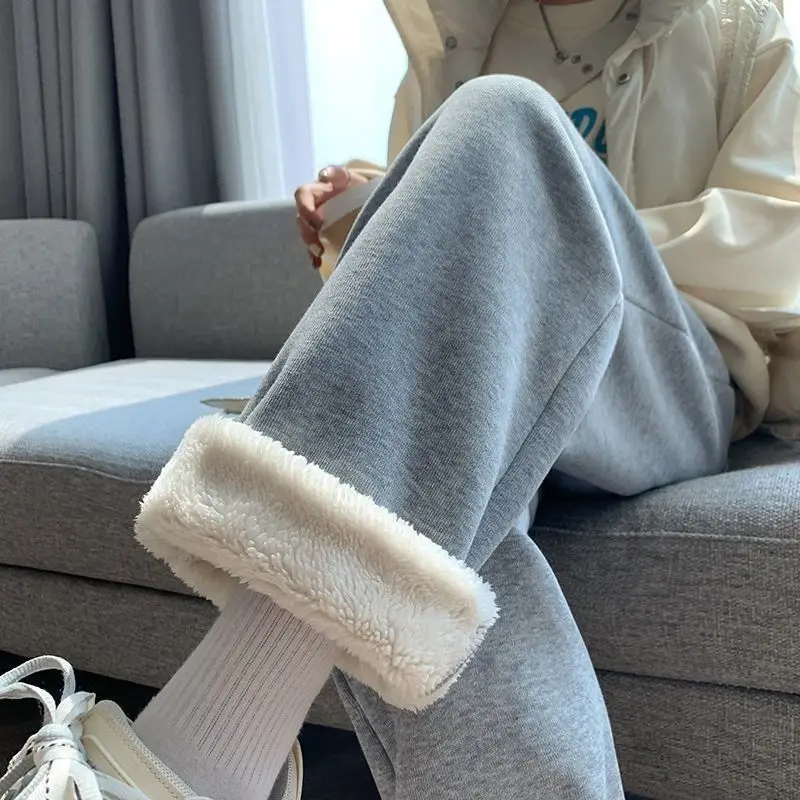 الحريم S-3XL السراويل النساء السراويل الفضفاضة عارضة Pantalones رشاقته شتاء دافئ الحد الأدنى Teems للجنسين الكورية أزياء الطلاب Ins