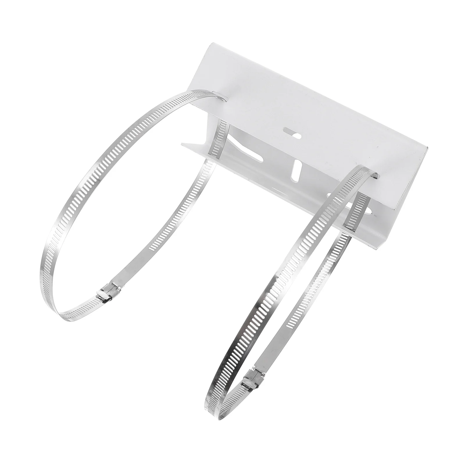 

Pole Mount Bracket Hoops Bracket Sturdy Durable Security Camera Mount Vertical Pole Mounting Adapter Cctv Holder