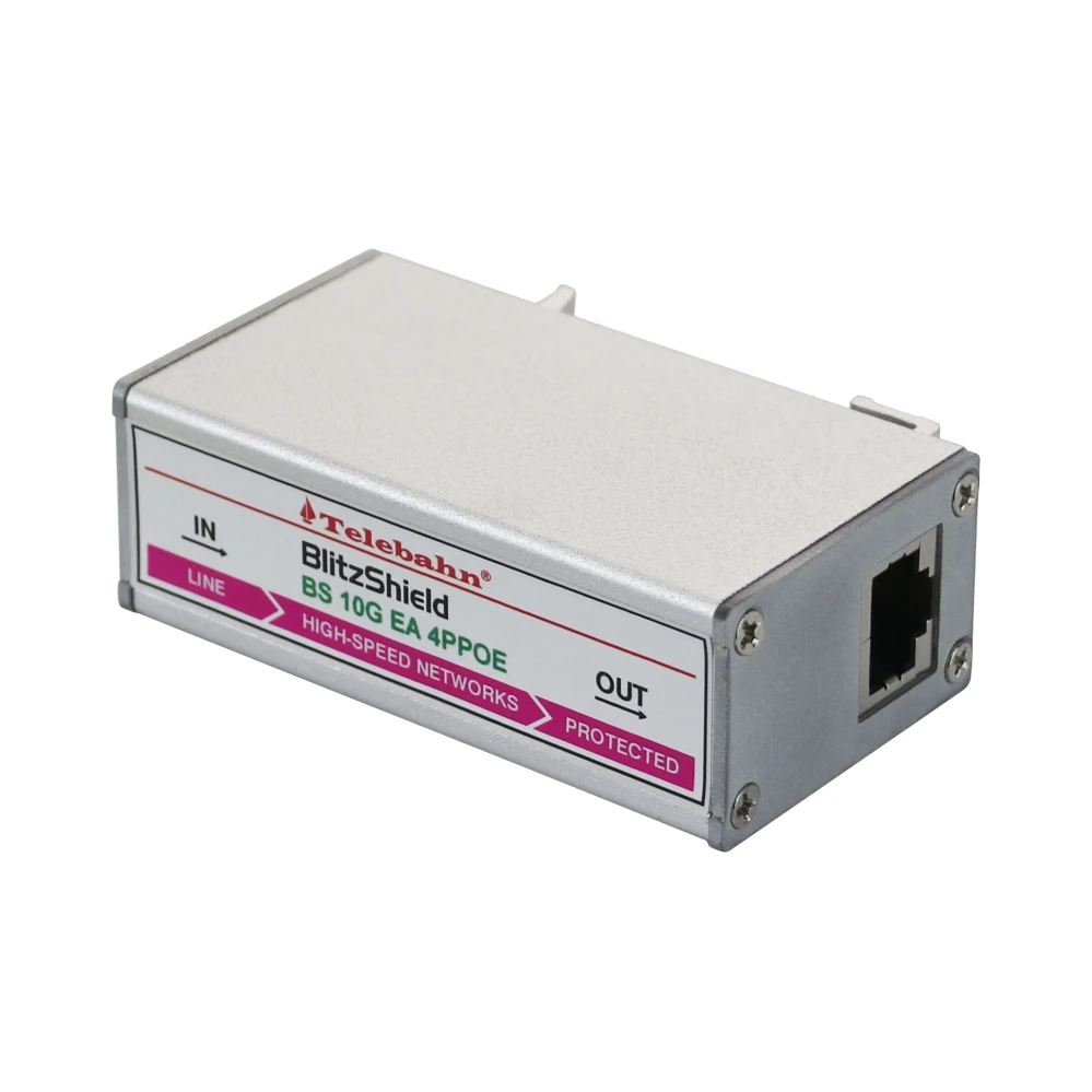 

Telebahn SPD Surge Protection 10G 58V RJ45 Ethernet Surge Protector POE