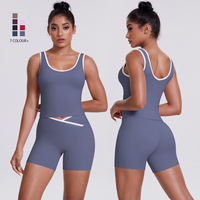 Yoga Set 2 Pieces Workout Outfits Fitness Sportswear Gym Tracksuit High Waist Leggings Sports Bra Athletic Wear Women Clothes