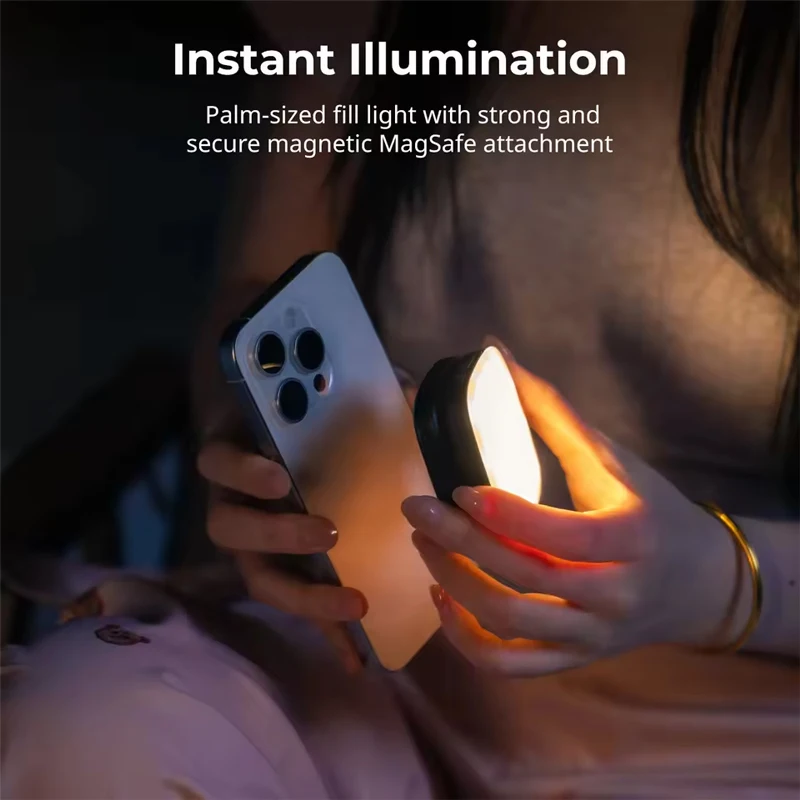 SmallRig Vibe P48 Luz LED de vídeo desmontable para teléfono móvil para iPhone 16 15 14 Pro Max Luz de relleno de bolsillo para Selfie Video Vlog