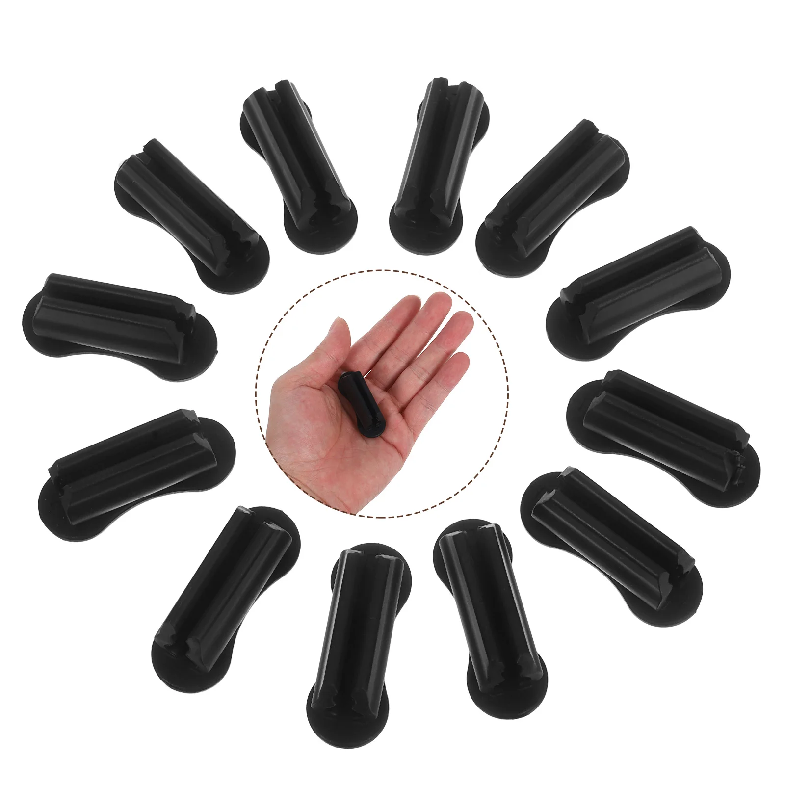 

12 Pcs Pen Holder for Desk Desktop Storage Container Pencil Pretty Black Marker Organizer and