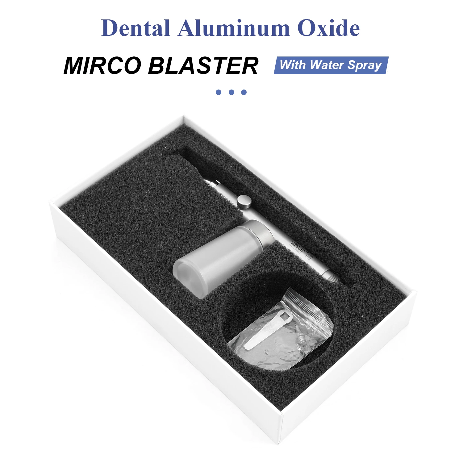 WellCK Dental Aluminum Oxide Micro Blaster with Water Spray Microetcher Alumina Sandblasting Gun Air Polisher Dentist Equipment