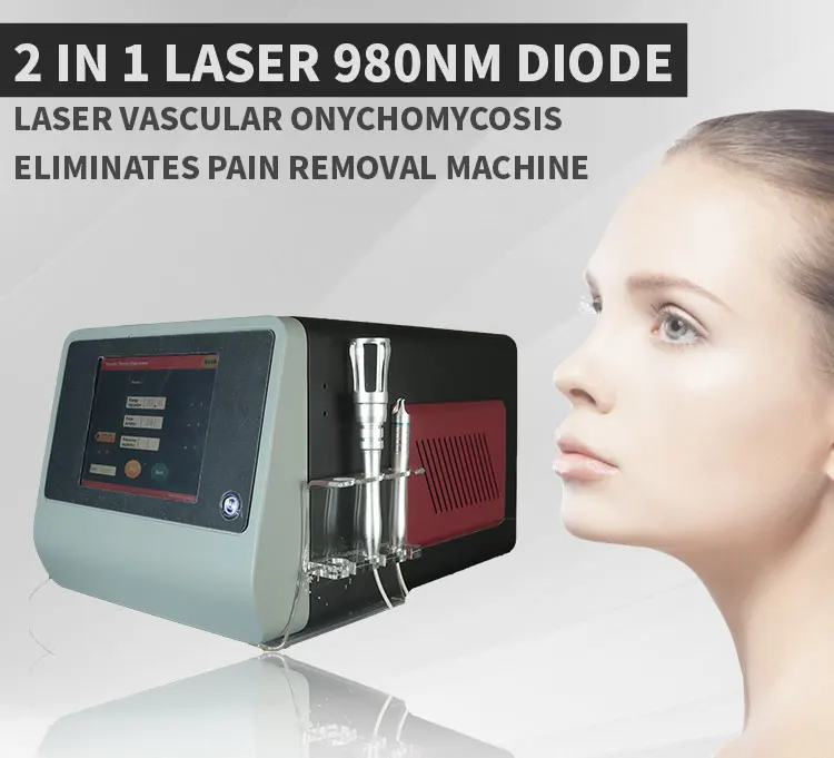 ADG 2 in 1 Spider Vein Treatment Machine with Skin Cooling 980nm Laser Diode Red Blood Vessel Vascular Removal Equipment