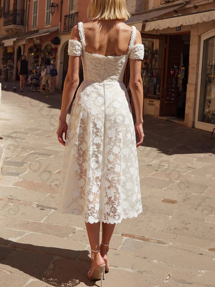 Elegant Mermaid Wedding Dresses Sexy Lace Short Sleeves Bridal Dress Exquisite High Quality Prom Party Gown for Women Customized