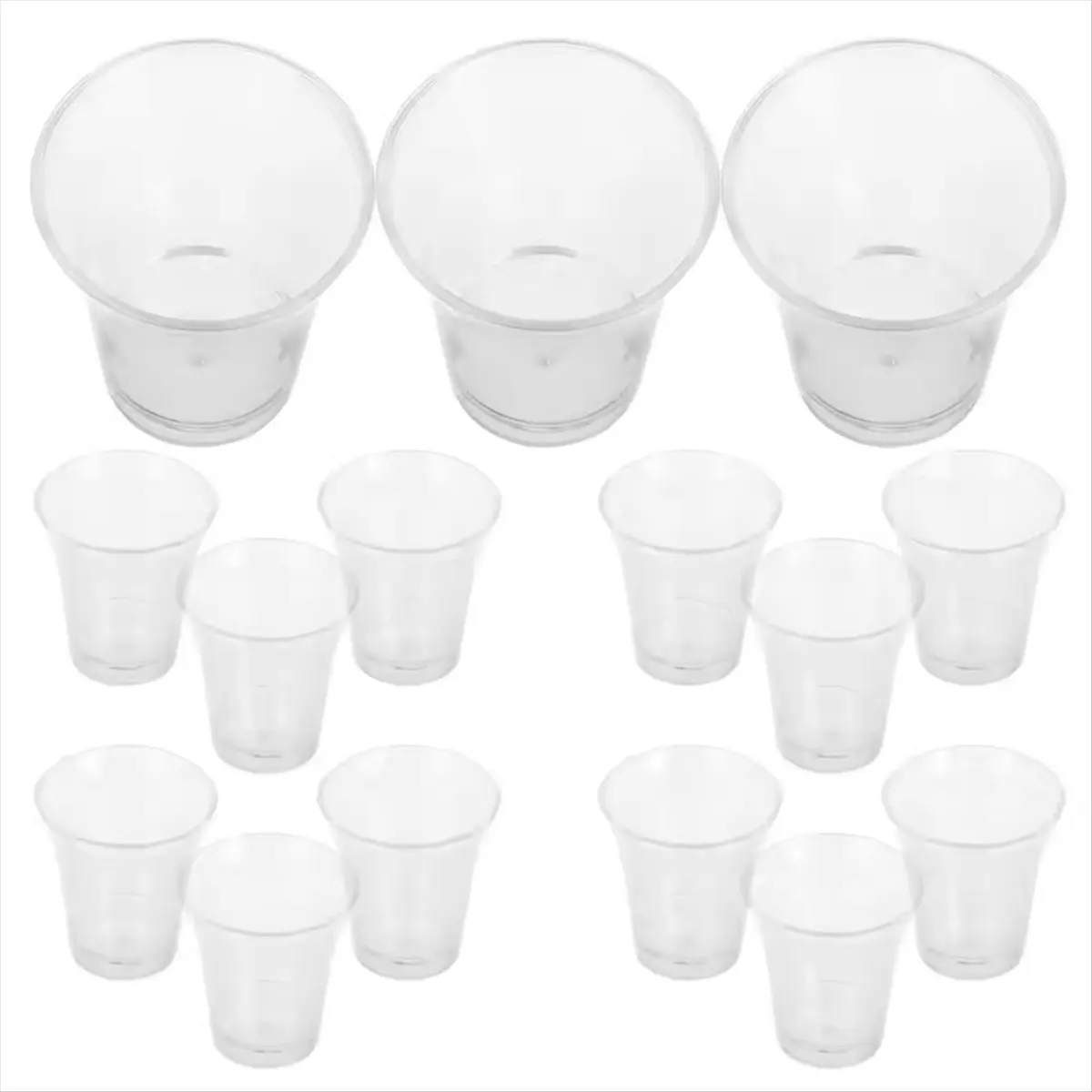 2026 + 200 قطعة أكواب بلاستيكية للتواصل نظارات شفافة للاستعمال مرة واحدة لوازم سر الكنيسة لحفلات تذوق المعمودية