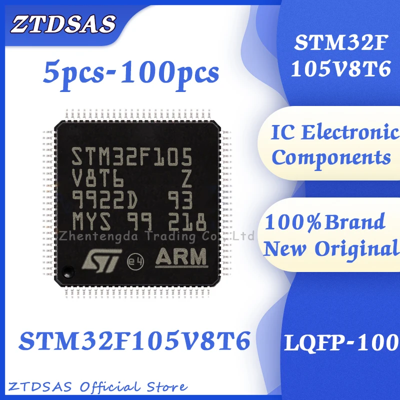 

5-100PCS STM32F105V8T6 STM32F105V8 STM32F105V STM32F105 STM32 New Original IC MCU LQFP-100